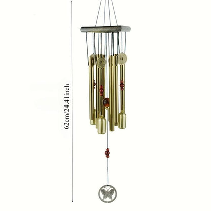 Aluminum Tube Copper Wind Chime, Exquisite Wind Chime, Outdoor Garden Decor, Garden Decor Supplies for Home Garden, Home Decor